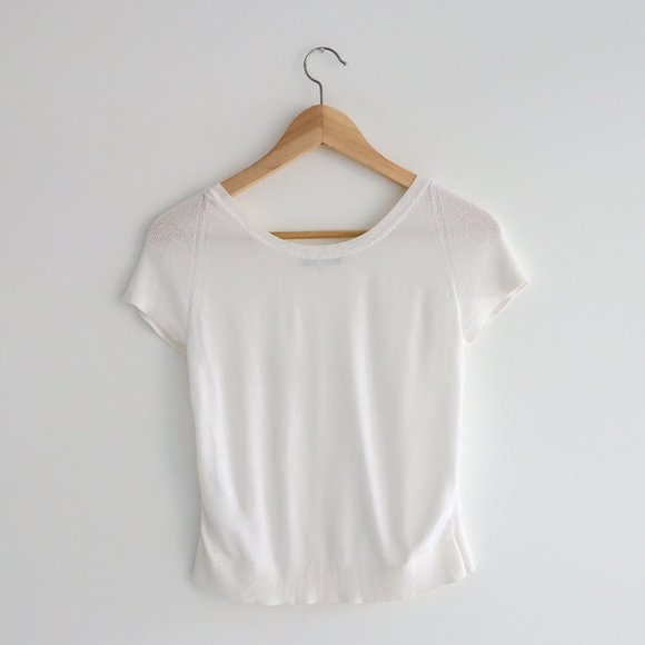 Gerard Darel Knit Top - White, XS - Picture 2 of 5